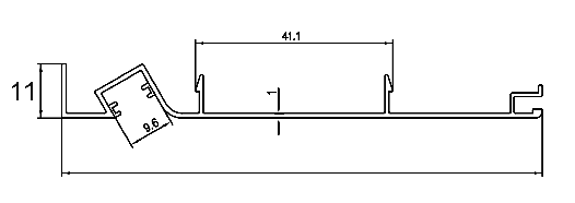 Surface-Mounted Diagonal Light Type – Skirting Board