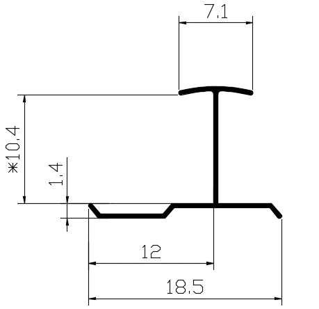 10mm Decorative Moulding - 10mm Fen Line / Matte Black / 3M/PCS