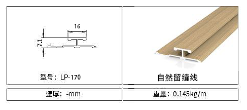 Natural Suture Line LP-170 for Wall Panels | January 2026