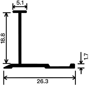 18mm Decorative Moulding - 18mm Fen Line（Economy Version） / Matte Black / 3M/PCS