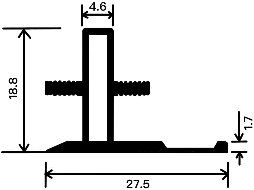 18mm Decorative Moulding - 18mm Flat Joint Moulding(Premium Version） / Matte Black / 3M/PCS