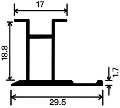 18mm Decorative Moulding - 18mm Waistline Moulding (Premium Version） / Matte Black / 3M/PCS