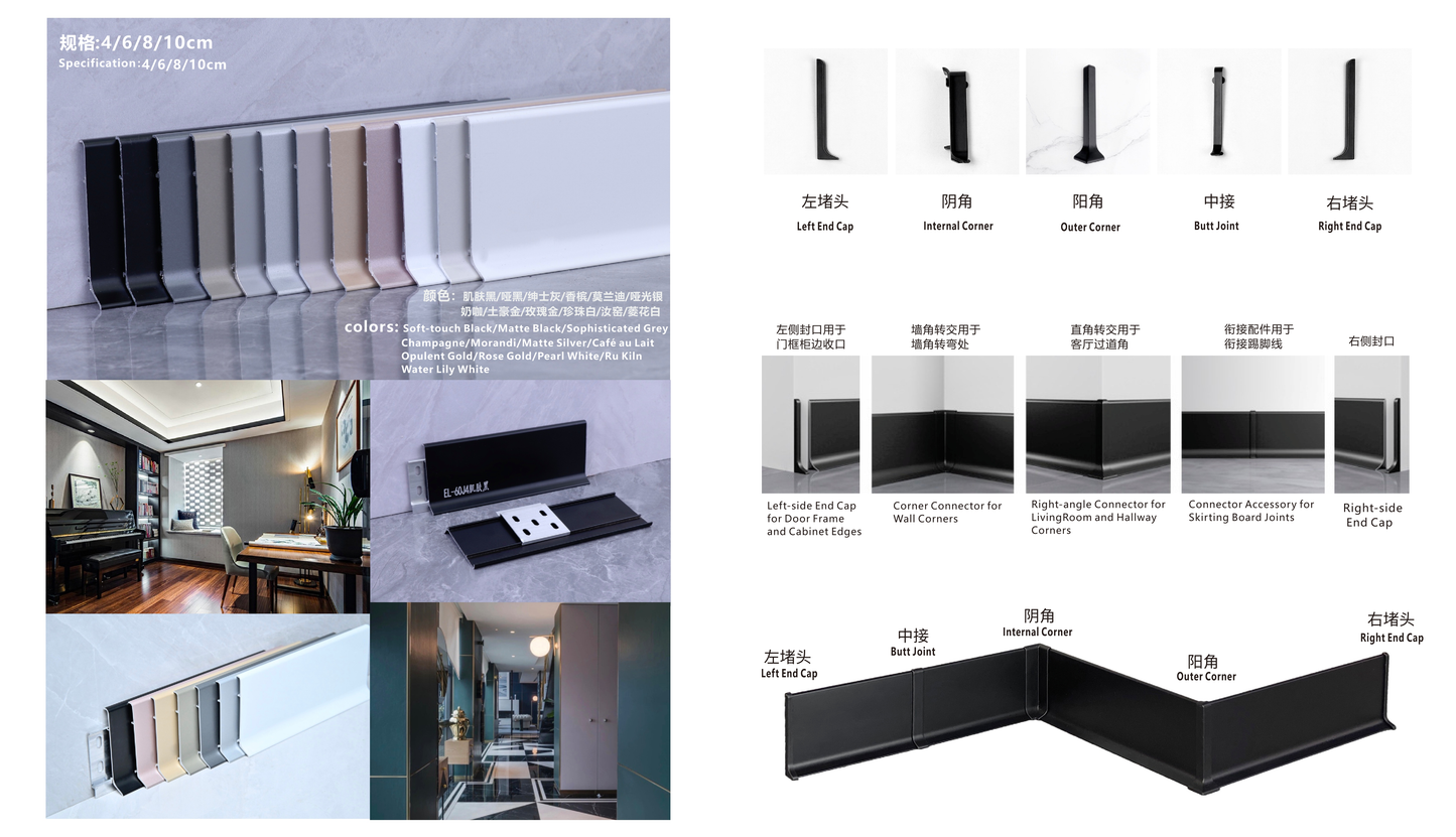 Minimalist Type B – Snap-On Type – Skirting Board