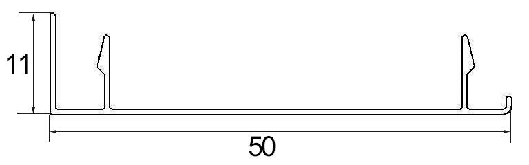 Aluminum alloy engineering style skirting(5 Centi Meter plane/project EL-50G)