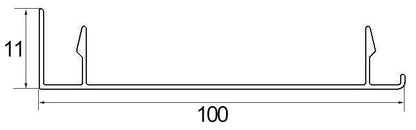 Aluminum alloy engineering style skirting(10 Centi Meter plane/project EL-100F)