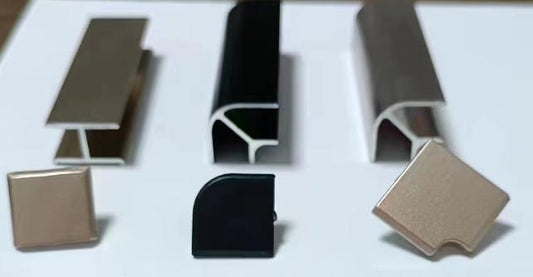 Aluminum alloy engineering style skirting(Internal corner/external corner/butt joint/plug Two-in-one accessories）