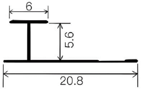 5mm Decorative Moulding - 5mm Fen Line (Slim Type) / Matte Black / 3M/PCS