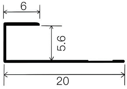 5mm Decorative Moulding - 5mm Finishing Line (Slim Type) / Matte Black / 3M/PCS