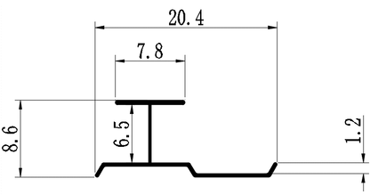 6mm Decorative Moulding - 6mm Fen Line (Slim Type) / Matte Black / 3M/PCS