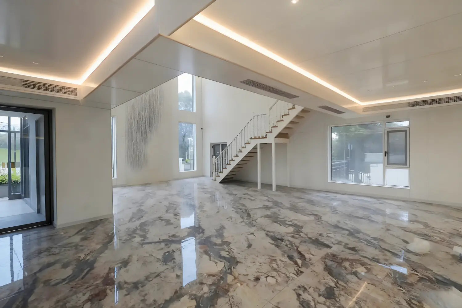 LED plaster molding installation step illustration