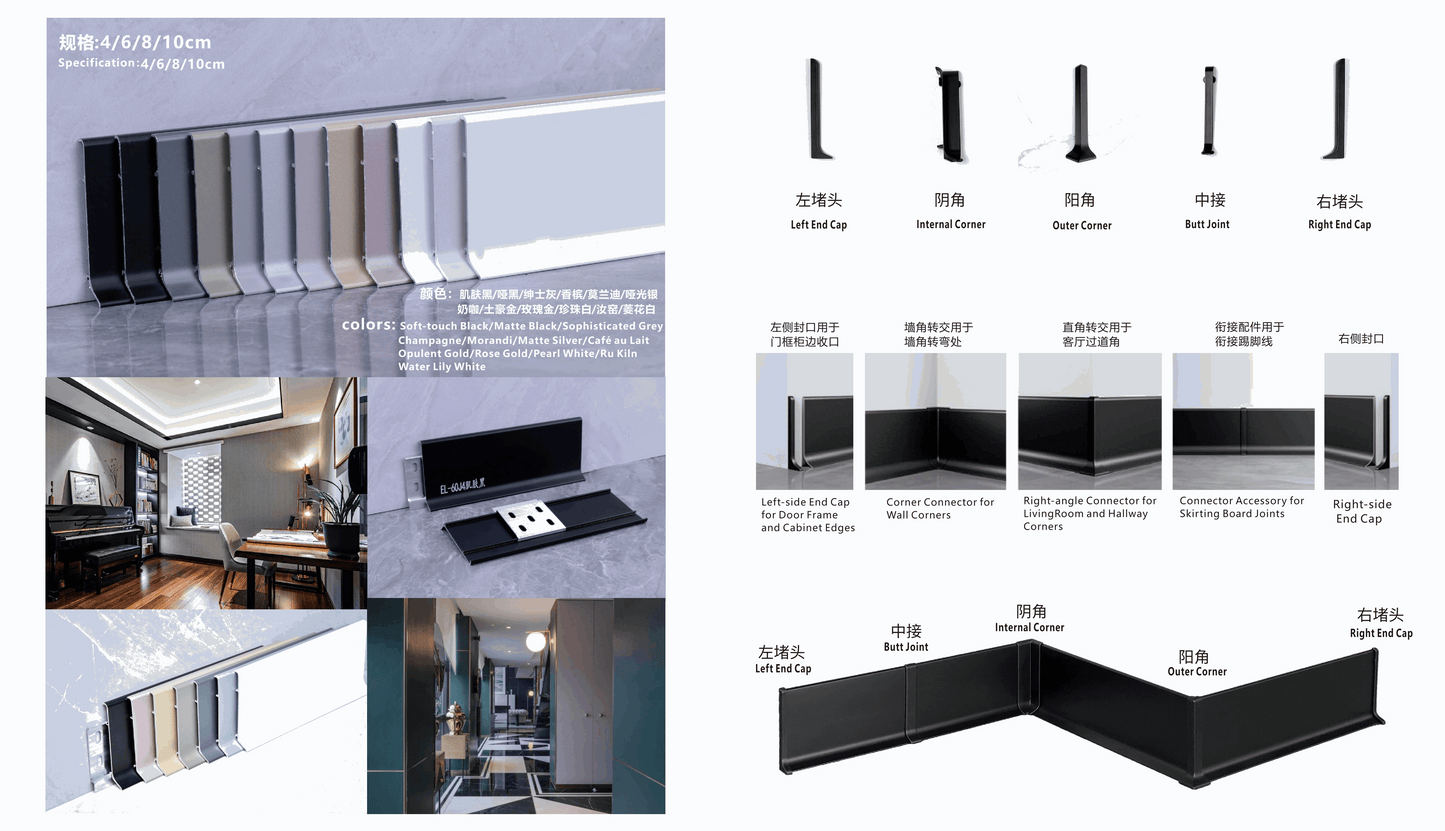 Minimalist Type B – Snap-On Type – Skirting Board