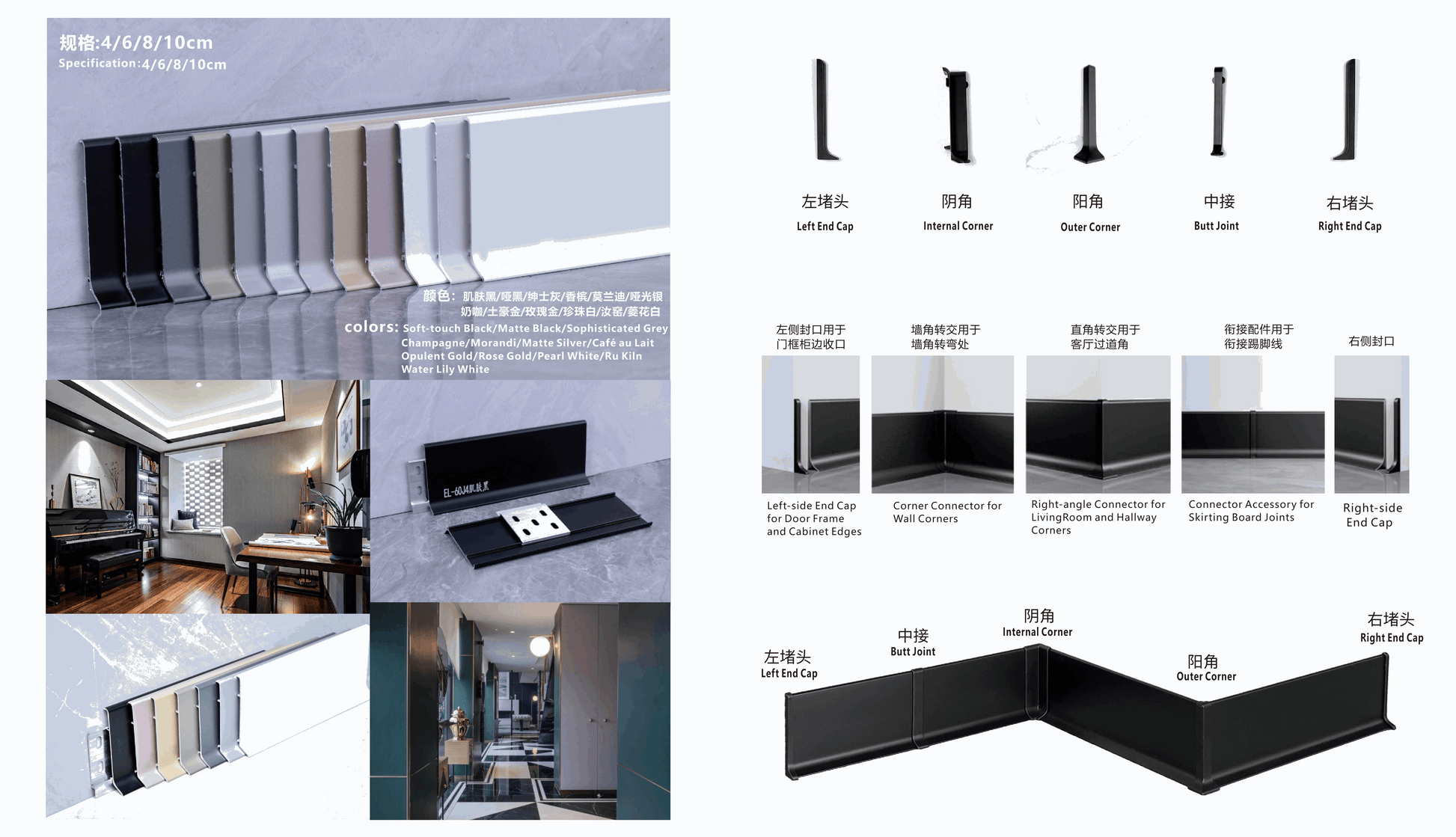 Minimalist Type B – Snap-On Type – Skirting Board