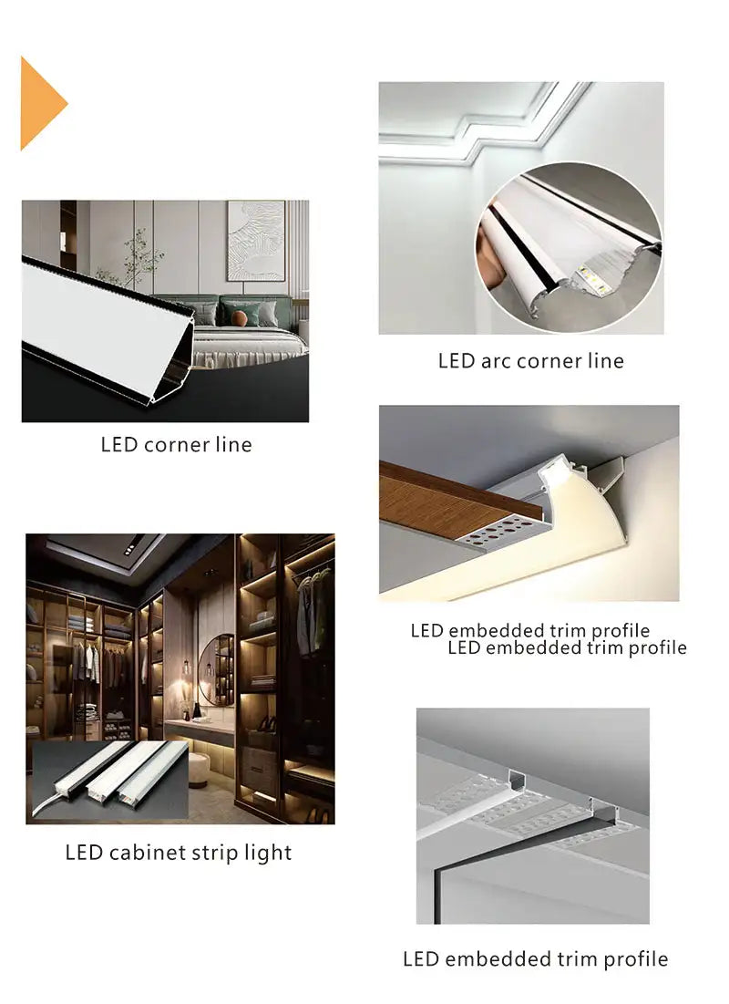 Modern white led corner line with sleek, angular design for contemporary ceiling lighting.