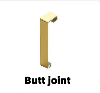 Stainless Steel - Skirting Board - Accessories - 4CM / Butt joint / Piece